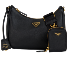 Re-Edition Re-Nylon, Saffiano, Black, 180/I, S/P, 2*